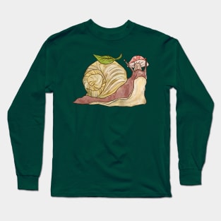 Cottagecore Snail Long Sleeve T-Shirt